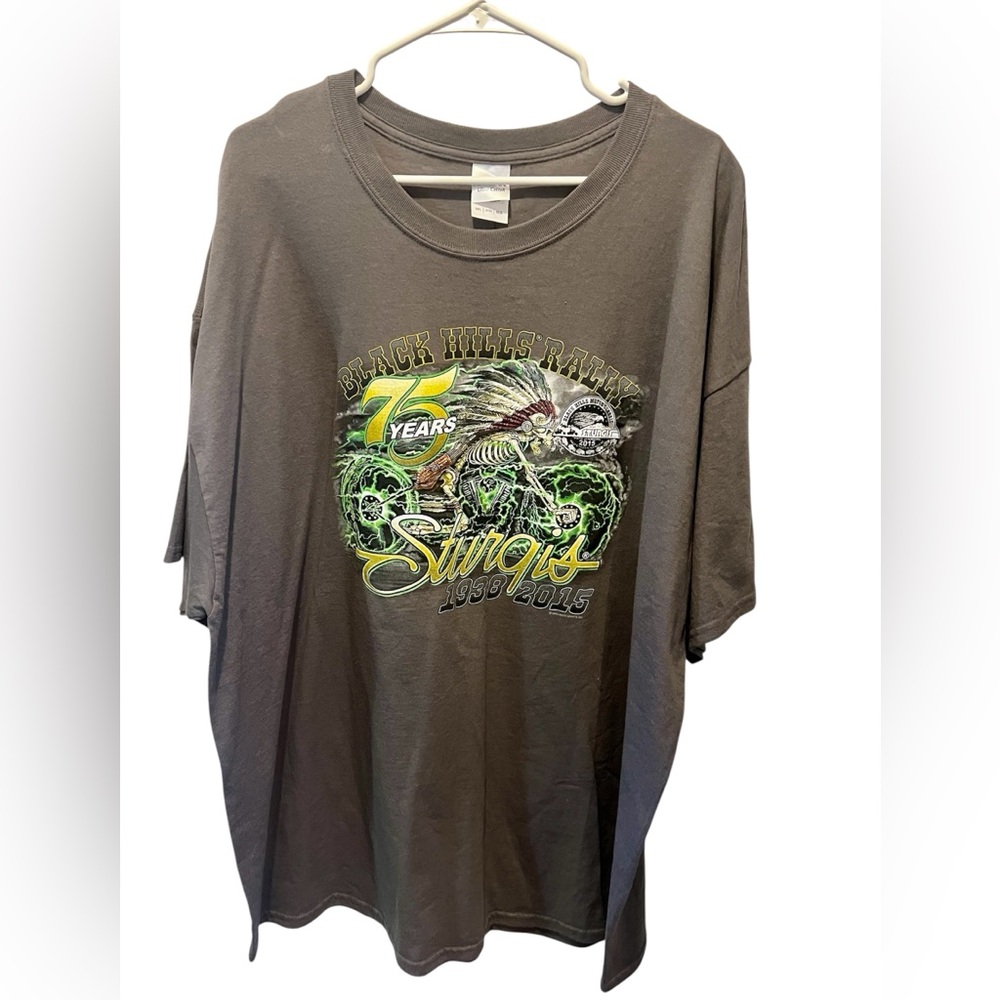Asics Gray Sturgis 75th Anniversary Tee Mens 3XL